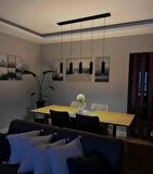 MYLİGHTS  PANASONIC AMPULLÜ  SIRALI MASA ÜSTÜ BEŞLİ SARKIT AVİZE  GU10  LED ampul. Gün isigi dahildir
