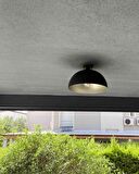 mtlights  retro rustik tavan avize plofonyer 40cm metal avize  salon oturma odso genc odası avize