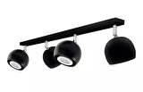 MYLİGHTS  KÜRE    SİYAH DÖRTLÜ LED AVİZE LED SPOT HAREKELİ AVİZE PANASONIC APLULLÜ