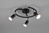 MYLİGHTS   MAT SİYAH ÜÇLÜ LED AVİZE HAREKETLİ BAŞLIK GÜN IŞIĞI LED AMPULLÜ PANASONİC MARKA LEDLİ