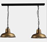 MYLİGHTS RUSTİK  SARKIT AVİZE MASA ÜSTÜ SARKIT dörtlü AVİZE 100cm İKİLİ AVİZE   