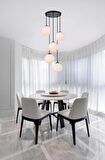MYLİGHTS  MODERN  SARKIT AVİZE  BEŞLİ  AVİZE  SARKIT SPOR  AVİZE opal camlı   salon avize