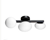 Demet habek mylights modern spor tavan plofonyer  opal camlı salon avize 