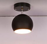 mylights siyah  spot  tekli küre panasonıc ampullu  gun ısıgı  hareketli aplik  