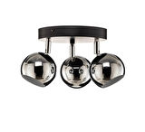mylights spor led avize hareketli başlık panasonıc gün ışığı ampullü küre led spot üçlü   krom başlıklı 