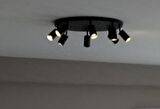 mylights panasonıc ampllü 60 cm siyah led avize hareketli başlıklar led avize salon avize 8li led avize 