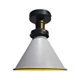 My Light Concept Mylights Beyaz Içi Altın Metal Plofonyer Tavan Avize 18 cm En