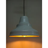Mylights Beyaz Içi Altın Retro Rustik Metal Sarkıt Avize 28 cm