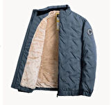 Erkek Mont Kaban Polarlı Soğuk Havaya Dayanıklı