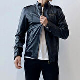 Erkek Deri Mont Ceket, Soğuk Havaya Dayanıklı, Esnek Kullanıma Sahip