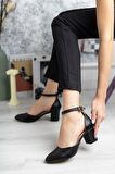 7 Punt Karnıyarık Siyah Cilt Stiletto