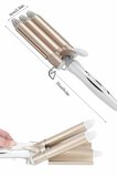 Saç Şekillendirici Wag Maşa Üçlü Yüksek Isı Ayarlı Seramik Kaplama