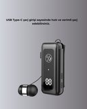 Dijital Ekranlı ve Hızlı Şarjlı Bluetooth 5.2 Makaralı Kulaklık