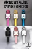 Kablosuz Bluetooth Karaoke Mikrofon USB ve AUX Girişli Yüksek Ses Kalitesi