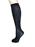 DESIGN PAMUKLU ÇOCUK DİZALTI OKUL ÇORABI