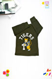 Kaplan Baskılı Uzun Kollu Çocuk  Sweatshirt  1-4 Yaş