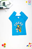 Kaplan Baskılı Uzun Kollu Çocuk  Sweatshirt  1-4 Yaş