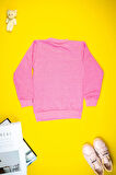 Kız Çocuk Giyim - Pamuklu, Rahat ve Şık Çiçek Baskılı Sweatshirt