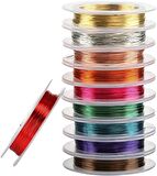 Hayal Sepeti başlangıç filografi sanatı Makara Tel - 0.2mm ince - 10 Farklı Renk