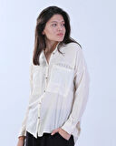 Bohem Esintili Rahat Kesim %100 Pamuk Gömlek