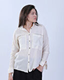 Bohem Esintili Rahat Kesim %100 Pamuk Gömlek