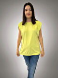 Canlı Limon Sarısı Basic Tişört