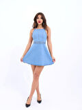 6952 KOT ELBİSE-MAVİ