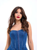 6807 KOT ELBİSE-MAVİ