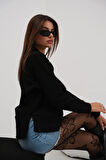 Fermuar Ve Dikiş Detaylı Sweatshirt