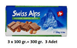 Swiss Alps Fındıklı Sütlü İsveç Çikolata 3 x 100 G