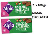Alpia Crunchy Fındıklı Alman Çikolatası 100 g x 2 Adet