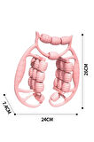 24 Tekerlekli Bacak Incelten Sıkılaştıran Masaj Aleti (PEMBE)