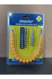 12 Parça 30 Cm Akrobat Kıvrılabilir Eğilebilir Bits Uç Vidalama Vida Sıkma Sökme Torx Yıldız Düz Uç