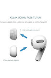 Maxup Airpods Pro / Airpods Pro 2 ile Uyumlu Için Xs,s,l Boyları 3'lü Set Silikon Kulaklık Başlık Yedek Kulakiçi