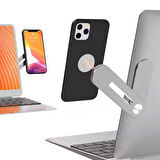 Maxup Laptop Uzatma Standı Çok Fonksiyonlu Braketi Manyetik Emme Cep Telefon Tutucu Bilgisayar