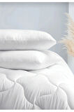 Soft Microfiber Çift Kişilik Yorgan ve  2 Adet Yastık Set