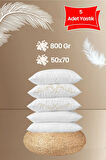 5 Adet Antialerjik Boncuk Slikon Yastık 800 gr/ 50x70
