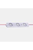 Beyaz Modül Led 20'li Paket Üç Çipli Mercekli 2835 1,5watt 12volt