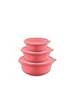 Trend Kapaklı Kase 3 ' Lü Set - 2lt-4lt-6lt