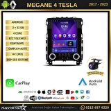 Renault Megane 4 TESLA 2017-2023 Model 2+32GB Android  Kablosuz Carplay Navigasyon Multimedya Sistem