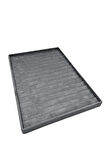 Yerli Üretim Özel Sardunya Kumaş Füme Renk 34/24Cm 14 Adet Kademeli Çekmece İçi Bileklik Tablası