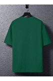 Unisex Beautiful New York Baskılı Oversize Boyamalı  Tişört