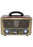 Meier M-115Bt Usb/Sd Bluetooth Şarjlı Nostaljik Radyo