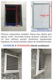 Havalandırma Menfezi Banyo Wc Tuvalet Menfez Plastik Panjur Gri 50x50 cm.