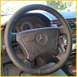 Mercedes E200 Araca Özel Direksiyon Kılıfı Çap 40 Eni 9.5 cm Olan Araçlara Uyumludur