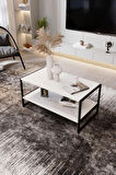 Modern & Şık Orta Sehpa Metal Çerçeve ile Dayanıklı Tasarım, Minimalist ve Fonksiyonel, Salon ,Ofis