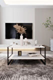 Modern & Şık Orta Sehpa Metal Çerçeve ile Dayanıklı Tasarım, Minimalist ve Fonksiyonel, Salon ,Ofis