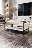 Modern & Şık Orta Sehpa Metal Çerçeve ile Dayanıklı Tasarım, Minimalist ve Fonksiyonel, Salon ,Ofis
