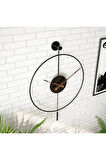 Siyah Tiktok -büyük Boy (50X75CM) , Modern Dekoratif Metal Duvar Saati