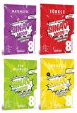 Pruva Akademi 8. Sınıf Matematik Türkçe Fen İngilizce Deneme Seti 4 Kitap 2023